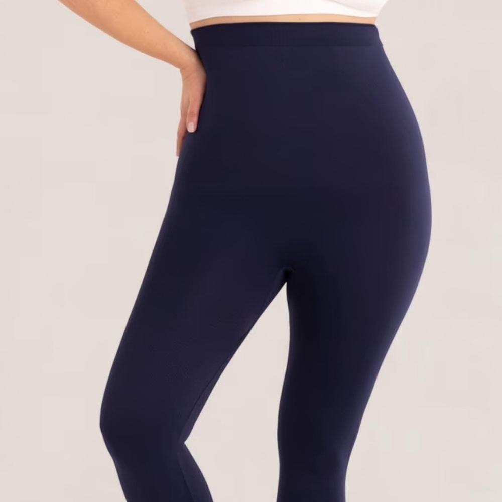 Shapermint Essentials High Waisted Navy Leggings … - image 2